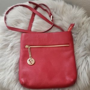 Furla Cabernet Pebbled Leather Crossbody